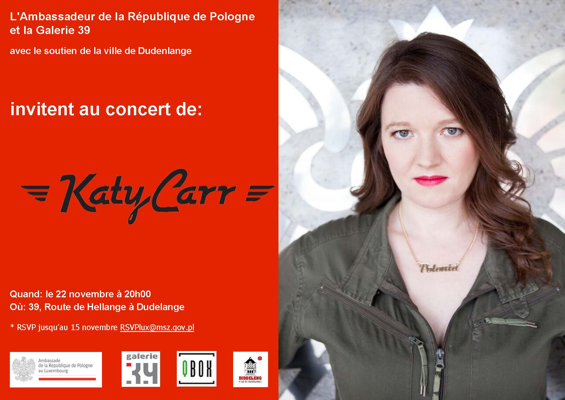 Koncert Katy Carr w Galerie 39 w Dudelange