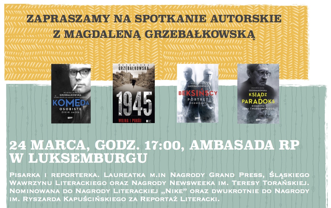 Spotkanie autorskie z Magdaleną Grzebałkowską