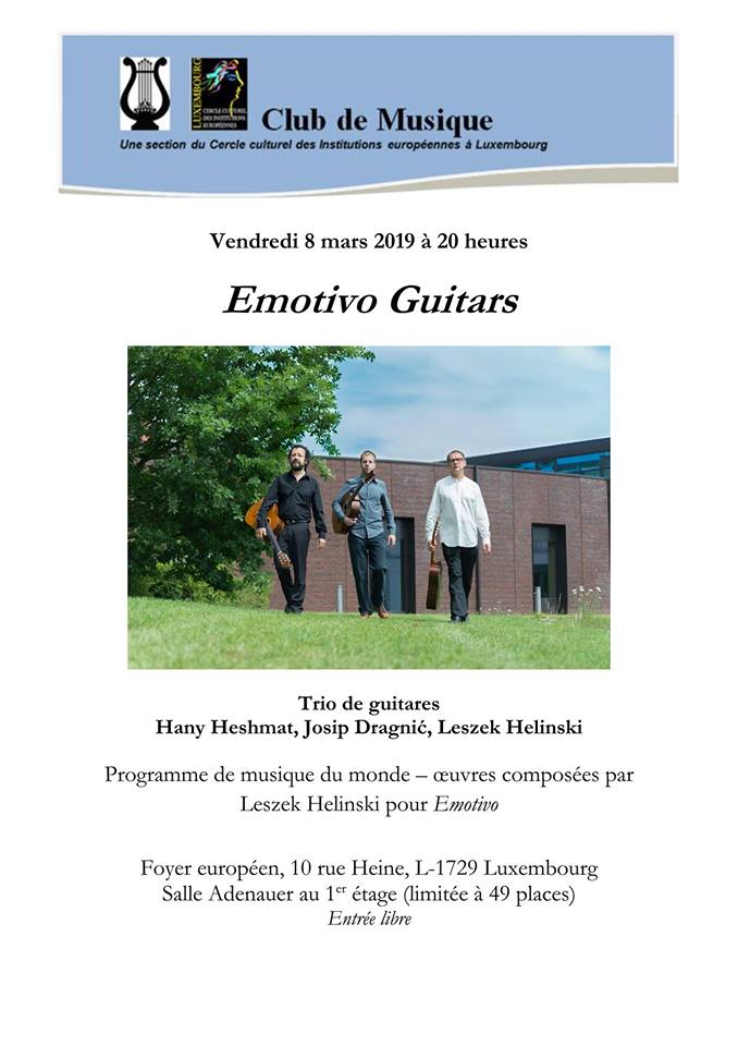 Koncert trio gitarowego Emotivo Guitars